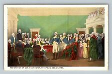 Painting Resignation Washington, Rotunda, Washington DC Vintage Postcard picture