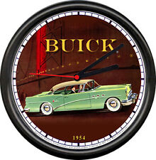 Licensed 1954 Buick 2 Door Sedan White Walls General Motors Sign Wall Clock picture