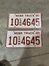 2000 Nebraska License Plate Plates Pair Platte county space 10 COMM4645￼ picture