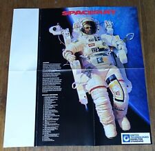 Circa 1990's United Technologies Hamilton Standard NASA SPACESUIT Poster, folded picture