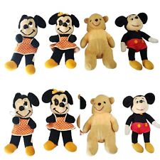 Rare Vintage 70/80s 4 Lot Walt Disney plush Mickey, Minnie mouse, Winnie pooh  picture