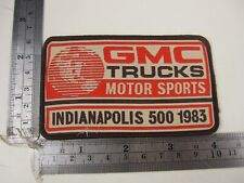 1983 GMC Trucks Indianapolis 500 Motor Sports Related Patch   BIS picture
