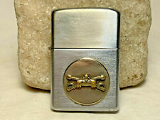 1962 Vtg Zippo 5 Barrel Lighter US Military Army Calvary Crossed Sabers Fire picture