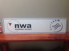nwa Northwest Airlines vintage metal sign 6