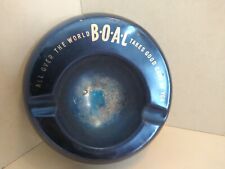 Vintage BOAC Airlines Aluminum Ashtray British  Aviation Travel 50s 60s MCM picture