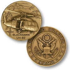 Sikorsky UH-60 Blackhawk Helicopter Challenge Coin, Aviation, US Army  NTM-48698 picture