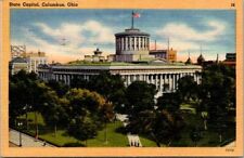 Vtg 1945 State Capital Building in Ohio OH Postcard  picture