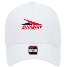 Allegheny Airlines Classic 1970 Logo Adjustable White Mesh Baseball Cap Hat New picture