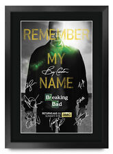 Breaking Bad Framed Pre Printed Autograph A3 Photo Gift For a Bryan Cranston Fan picture