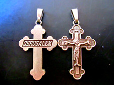 Lot Of 10 pcs Large Lovely Crucifix Crosses From Jerusalem Blessed  #49 picture