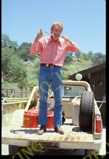 1985 Chuck Connors Portrait 35MM Holding Snake Original Slide +FREE SCAN CC14 picture
