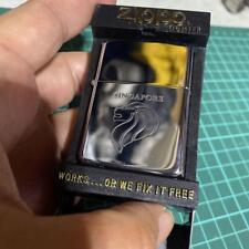 Zippo Vintage Singapore Merlion Double Year Oil Lighter picture