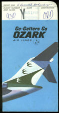 Ozark Airlines airline tcket wrapper flown O'Hare ORD 1969 no tcket or stubs picture