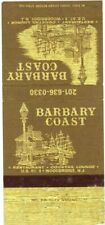Barbary Coast Restaurant, Luncheon, Cocktail, Dinner, NJ Vintage Matchbook Cover picture