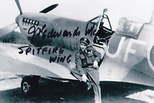 James Stocky Edwards Signed Autographed 4x6 Photo Canada Ace Fighter Pilot RCAF picture