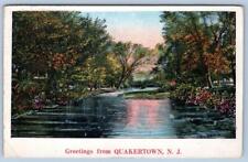 1931 GREETINGS FROM QUAKERTOWN NEW JERSEY*NJ picture