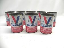 VINTAGE VALVOLINE ANTI-FREEZE & COOLANT 1 QT CAN *ALL EMPTY* LOT OF 8 CANS USED  picture