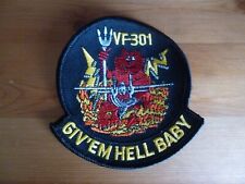 VF-301 Devil's Disciples Patch F-14 Tomcat Giv' Em Hell Bbay NAS Miramar CAWR-30 picture