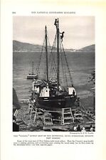 Print Ad 1929 Supply Ship The Expedition, Being Overhauled Opposite Port Moresby picture
