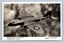 RPPC RAF English Electric Canberra B2 Bomber Recon FLIGHT Photograph Postcard picture