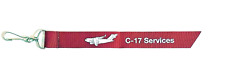 Boeing C-17 Globemaster III Services Red Military Tag for Keychain picture