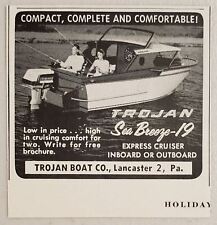 1959 Print Ad Trojan Sea-Breeze 19 Express Cruiser Boats Lancaster,PA picture