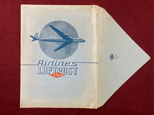 Luftpost Airlines Envelope + 3 Sheet Paper, Aviation Memorabilia Lufthansa picture
