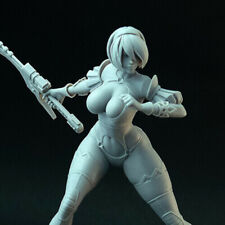 Cyber Mercenary 90mm figure, large scale female miniature picture