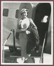 FAY WRAY Smart Business Suit Vintage 1940 Original Phto TWA Lindbergh J661 picture