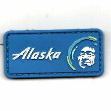 FSS ALASKA AIRLINES GUARD PILOTS AKA LOGO PVC HOOK & LOOP EMBROIDERED PATCH picture