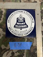 Vintage Bell Systems Local & Long Distance Sign. 8x8 original art long distance picture