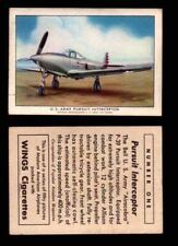 1940 Modern American Airplanes Series 1 Vintage Trading Cards Pick Singles #1-50 picture
