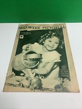 VINTAGE MAY 19 1934 MID-WEEK PICTORIAL No. 14 MAGAZINE SECTION SHIRLEY TEMPLE picture