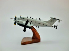 RC-12N Huron Guardrail Beech Airplane Desktop Mahogany Wood Model Small New picture