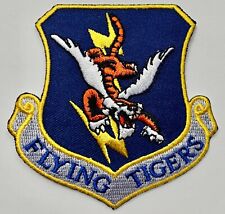 Embroidered Flying Tigers Patch, WWII Aviation, 1st American Volunteer  PAT-0134 picture