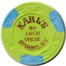 No Cash Value Karl's Silver Club Casino Chip - Sparks. Nevada picture