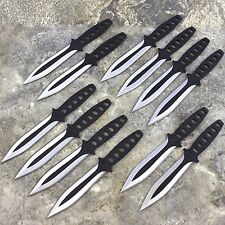 12 PC NINJA THROWING KNIVES SET w/ SHEATH Kunai Combat Tactical Hunting Knife picture