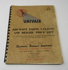 UNIVAIR AIRCRAFT PARTS CATALOG & DEALERS PRICE LIST SALES MANUAL 1963 PROPELLERS picture