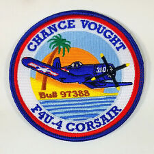 Chance Vought F4U-4 Corsair Aviation 4 Inch (Stitch-On) Embroidered Patch | WOTN picture