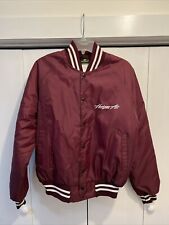 Horizon Airlines/Air Bomber Jacket K-PRODUCTS MADE IN USA ~ Maroon Sz S EUC picture