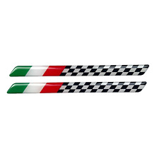 2x Italy Racing Edition Italy Italia 3D Gel Sticker Sticker Scooter Moped Car picture