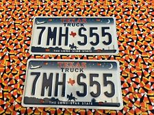 2000-2001-2002-2003-2004 TEXAS  TRUCK LICENSE PLATES SPACE SHUTTLE 7MHS55 picture