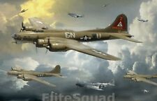 WW2 Photo B-17 and P-51 Mustang USAF WWII 050 picture