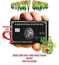 Personalized AYEMEXX Credit Card Skin Wrap Decal Pre-Cut Sticker MERICAN EXPRESS picture