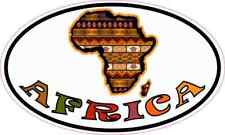 5X3 Oval Africa Sticker Vinyl Car Travel Vehicle Bumper Stickers Cup Map Decal picture