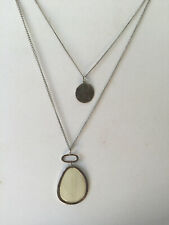 Two vintage Lia Sophia silver pendant Necklaces  35
