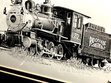 Rare H.L Scott III | Railroad Art | Custom Framed | Custom Matted | W/Lapel Pin picture