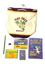 Vintage QANTAS Kids Stationery Set Max Pack Fun Onboard Travel Games Sealed 1994 picture