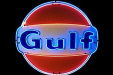 New Gulf Gasoline Neon Light Sign 24