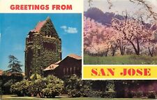 Greetings from San Jose California CA 1969 State College Postcard picture